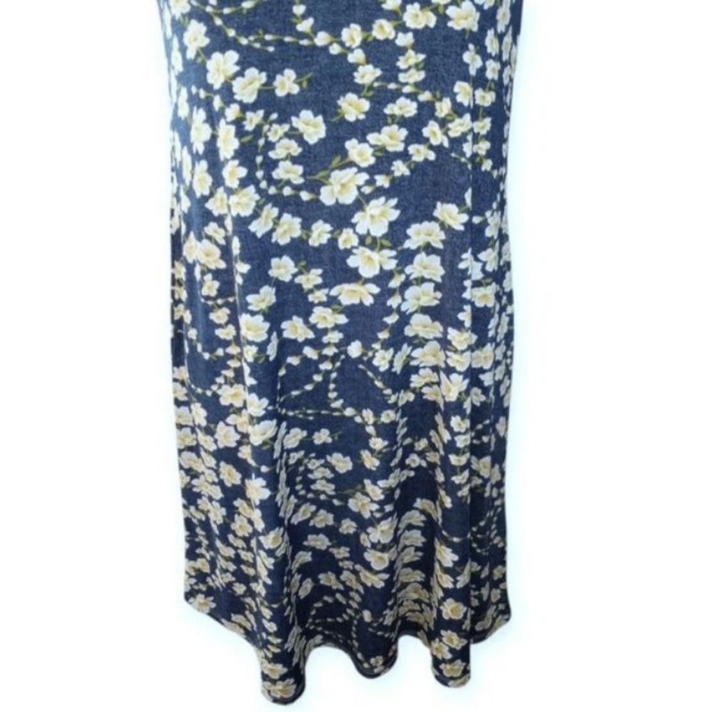 Espresso Blue and Yellow Floral Dress Sz.S EUC. - Picture 5 of 8